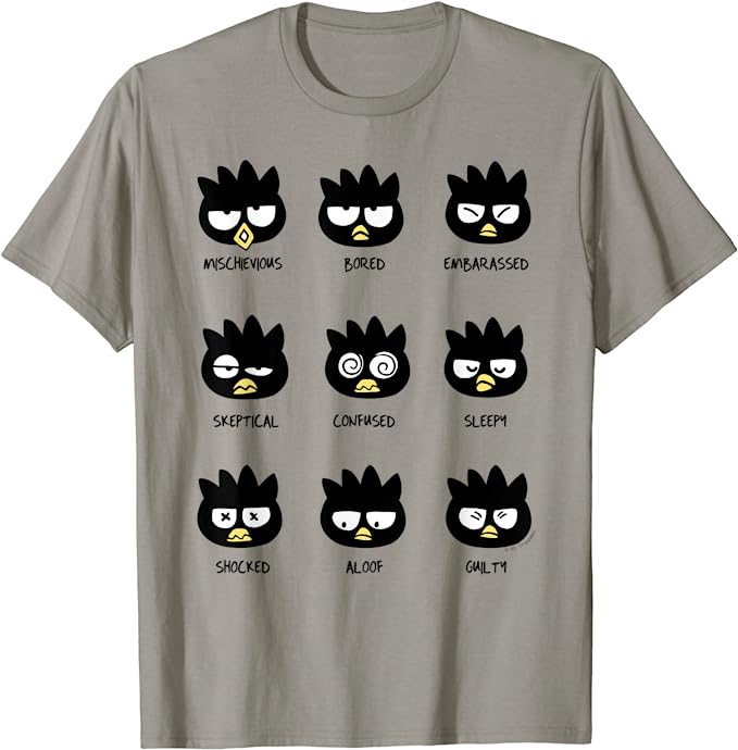 Badtz-Maru Different Moods Tee: Wear Your Attitude with Quirky Style